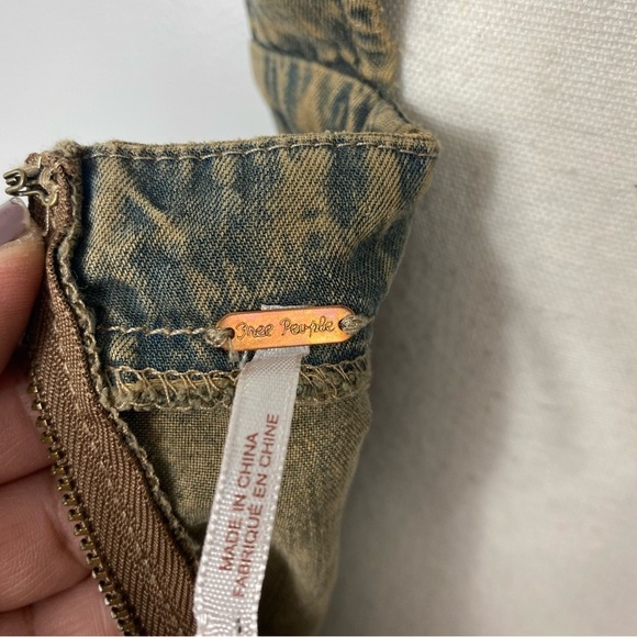 Free People Tencel Washed Apron Dress Sz XS - Picture 11 of 11